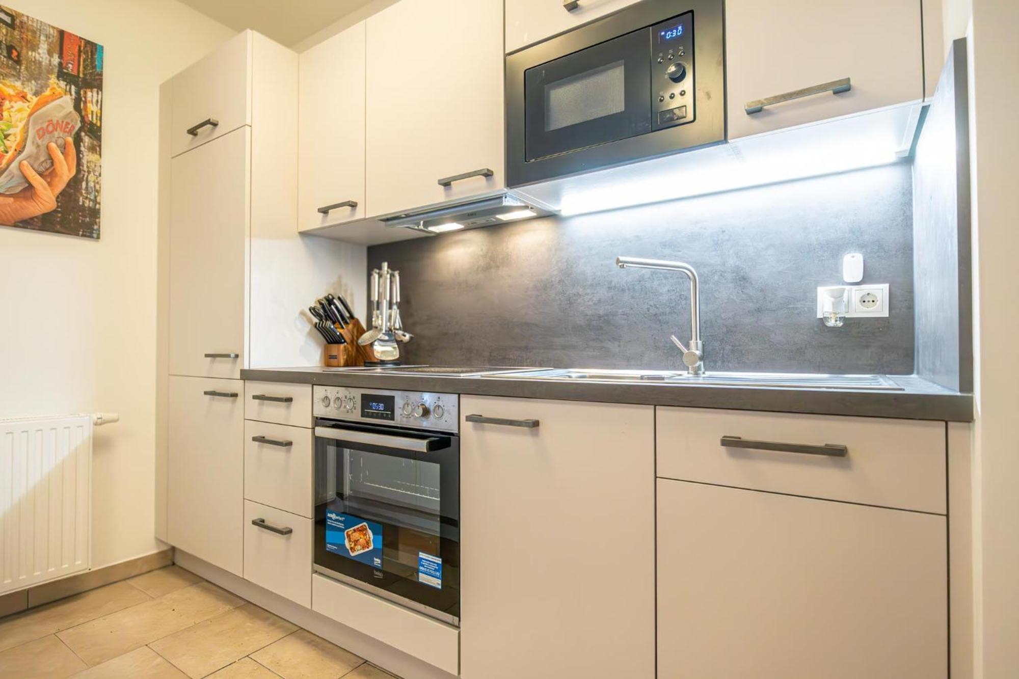 Appartement Charming 1br And 1lr Modern Design Donaustadt
