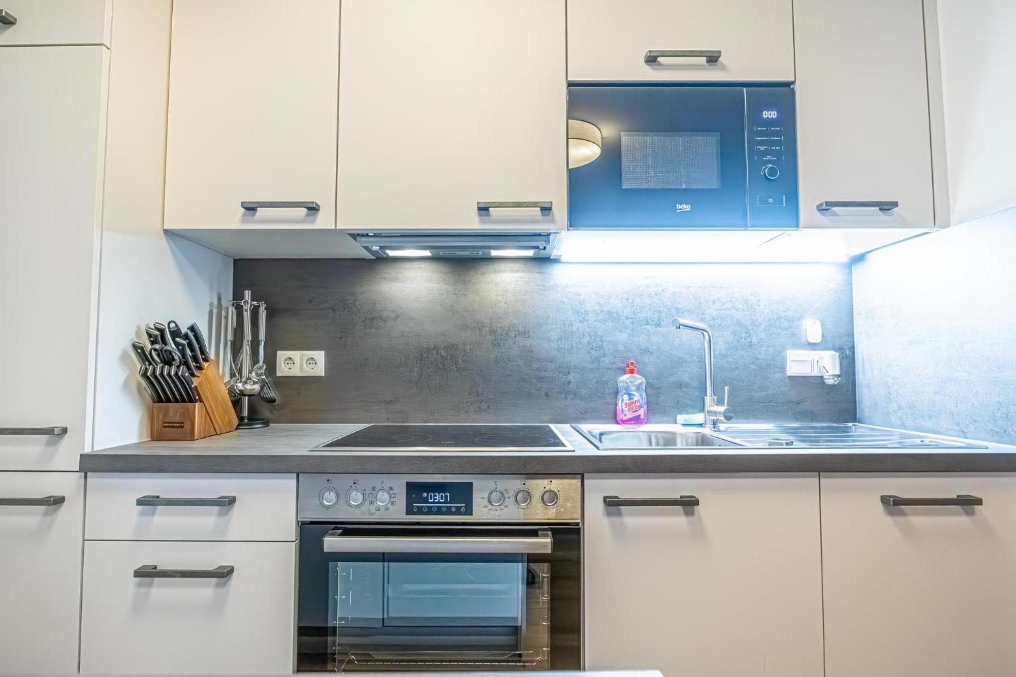 Appartement Charming 1br And 1lr Modern Design Donaustadt